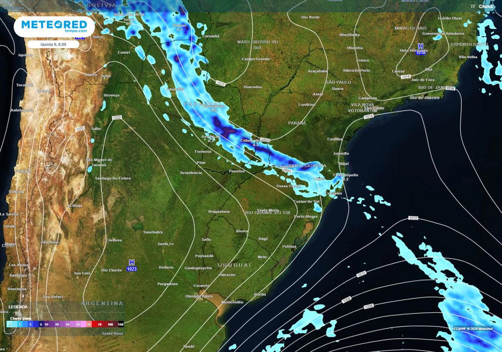 chuvas na Região Sul