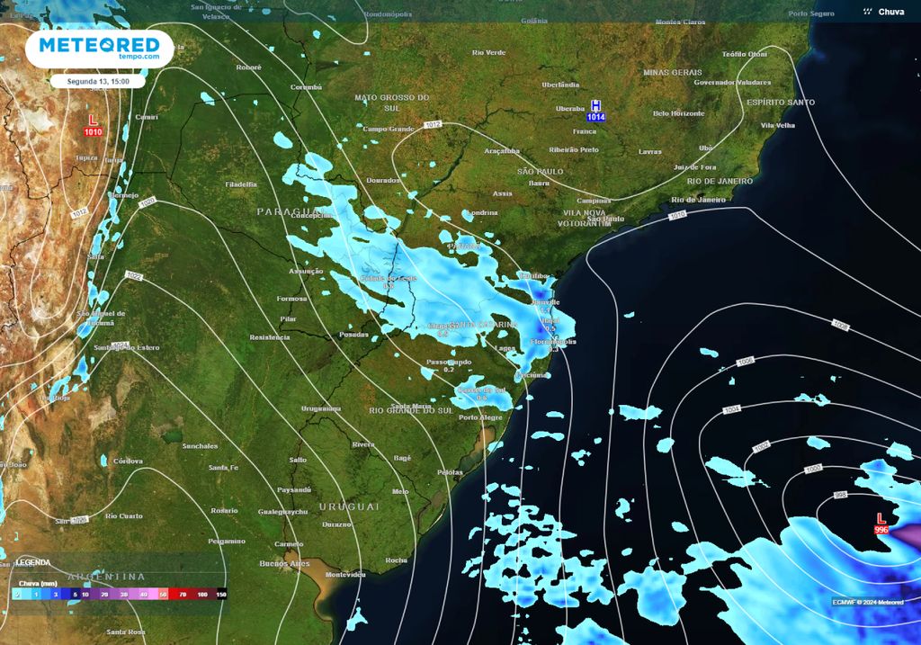 chuvas na Região Sul