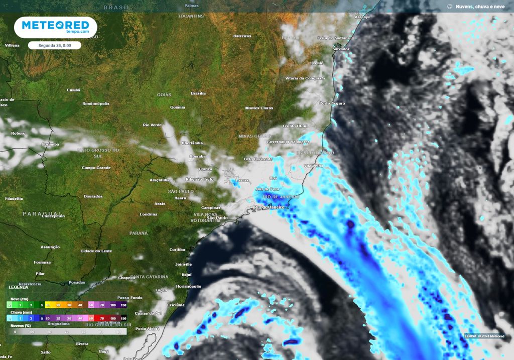 frente fria no Rio de Janeiro