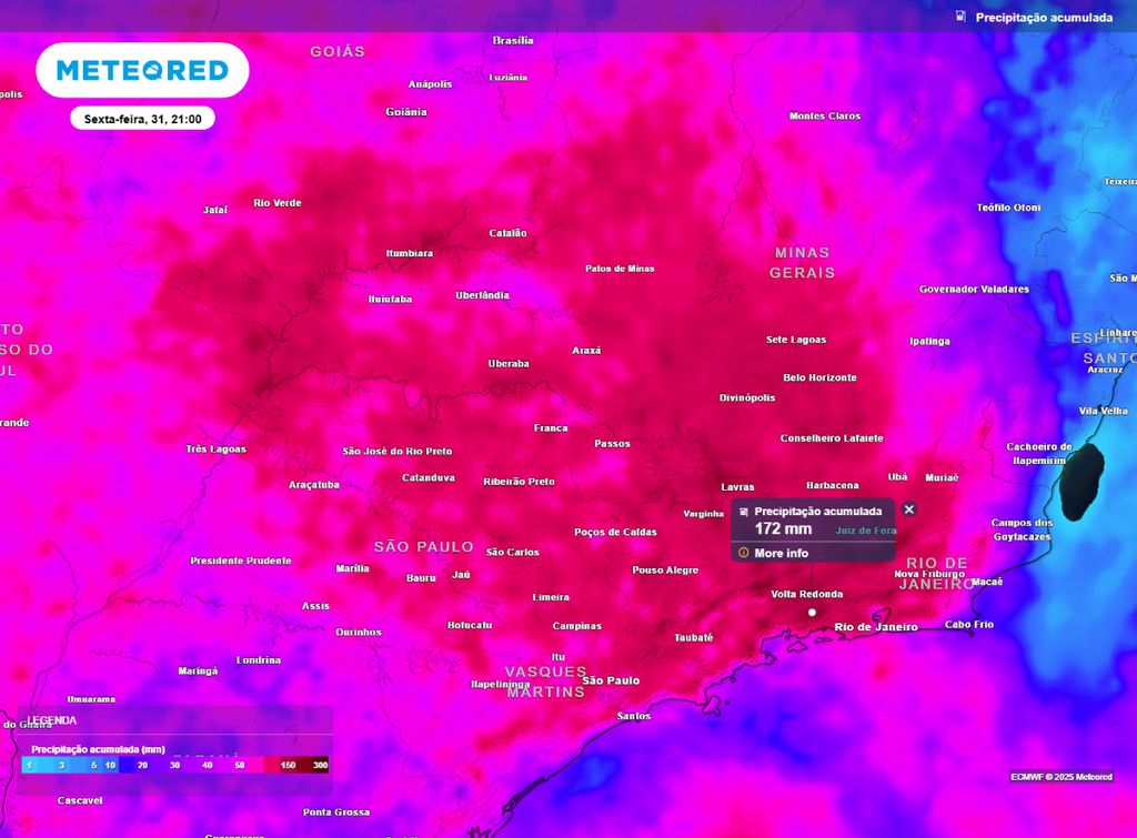 acumulado de precipitação