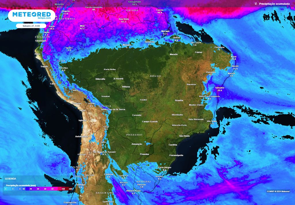 previsão do acumulado de precipitação