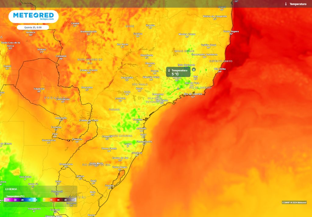 temperaturas baixas frio