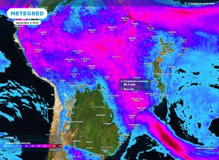O tempo no Brasil nesta semana: ZCAS ainda atua no início da semana e chuvas migram para o Sul a partir da quinta-feira 