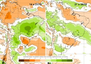 O tempo no Brasil nos próximos 15 dias: tempestades severas atingirão novamente o Sudeste e o Centro-Oeste