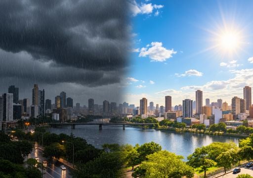 O tempo no Dia das Crian&ccedil;as: frente fria e temporais contrastam com sol e calor; veja a previs&atilde;o