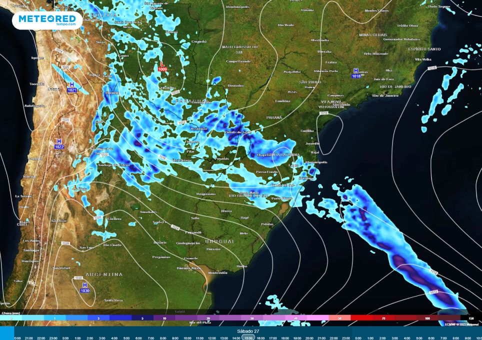 alerta de tempestades Região Sul