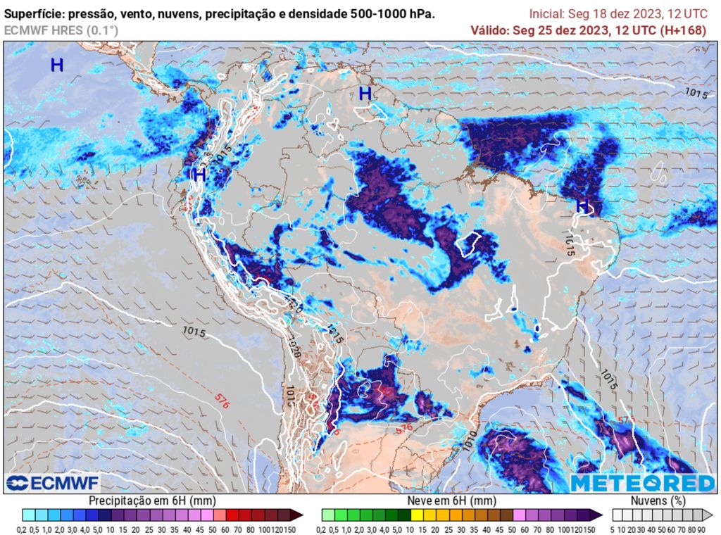 previsão do tempo natal