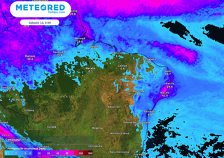 O tempo no Nordeste do Brasil: chuvas continuam atuando nas capitais da faixa leste nos próximos dias