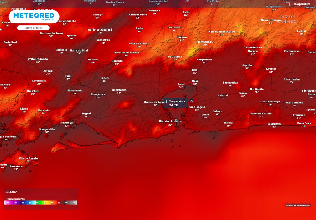 calor no Rio de Janeiro