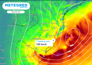 O tempo no Sul do Brasil: ciclone deixa alerta de ressaca e fortes rajadas de vento de até 100km/h 