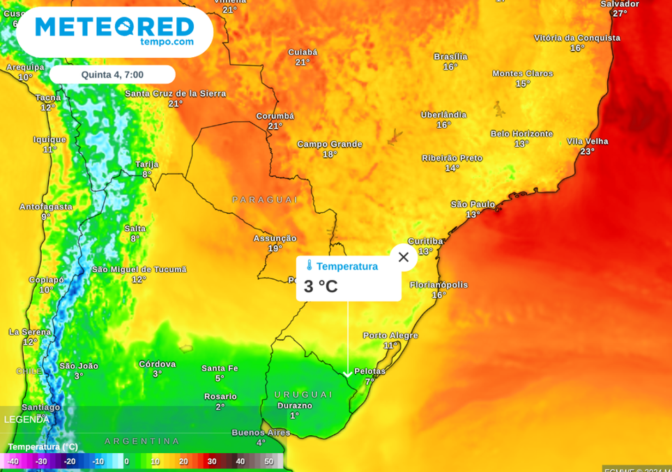 Temperaturas baixas