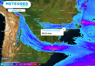 Chuvas retornam para o Sul do Brasil: distribuição e acumulados nos próximos 5 dias