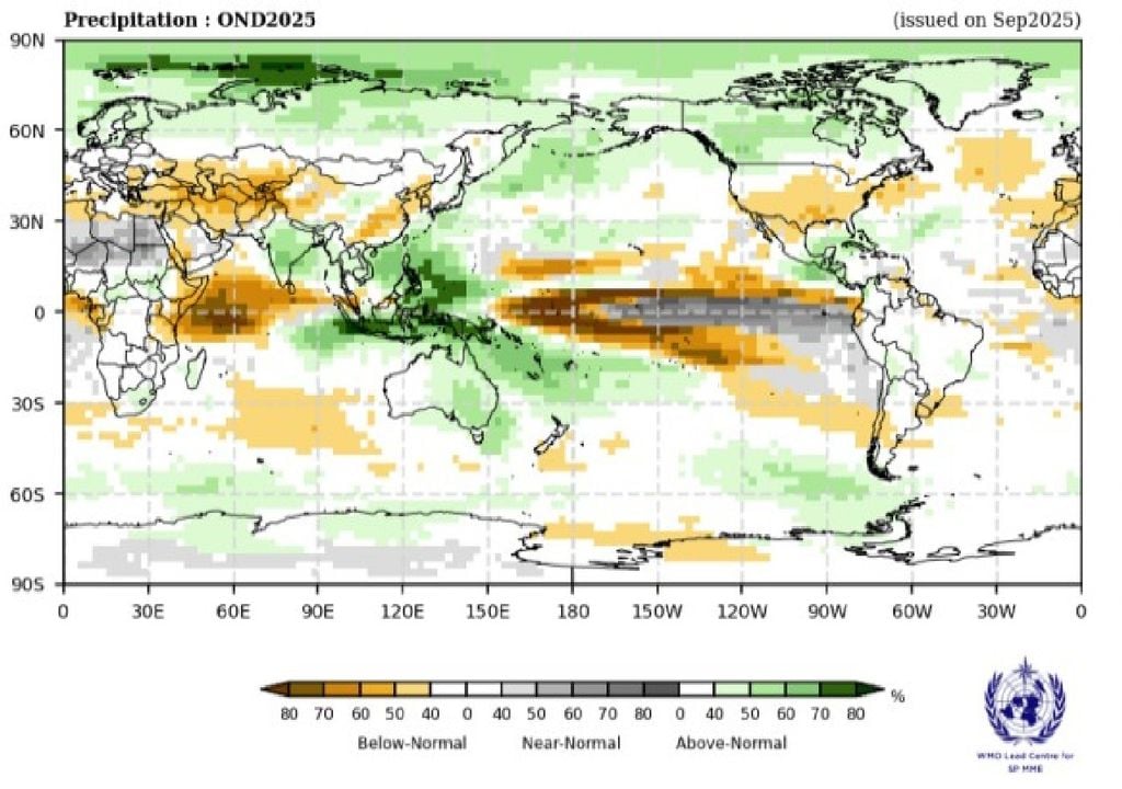 Anomalias da precipitação Anomalias da precipitação