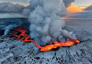 O vulcão como fonte natural de poluição