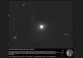 El objeto interestelar 3I/ATLAS estará "cerca" de la Tierra a mediados de diciembre de 2025. ¿Supone algún peligro?