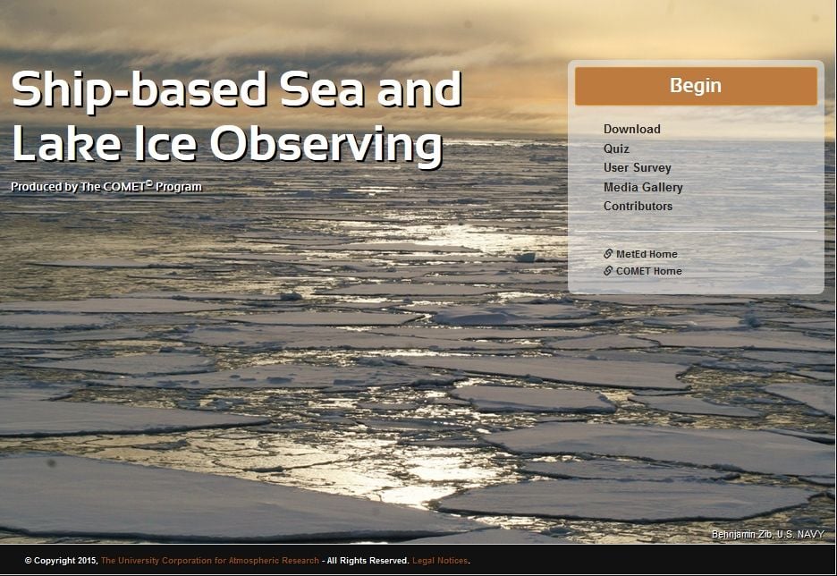 Observaciones Del Hielo Marino Y Lacustre Desde Barco