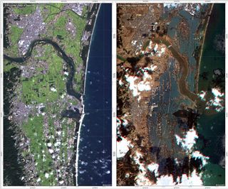 Observando el nuevo paisaje de Japón desde el espacio
