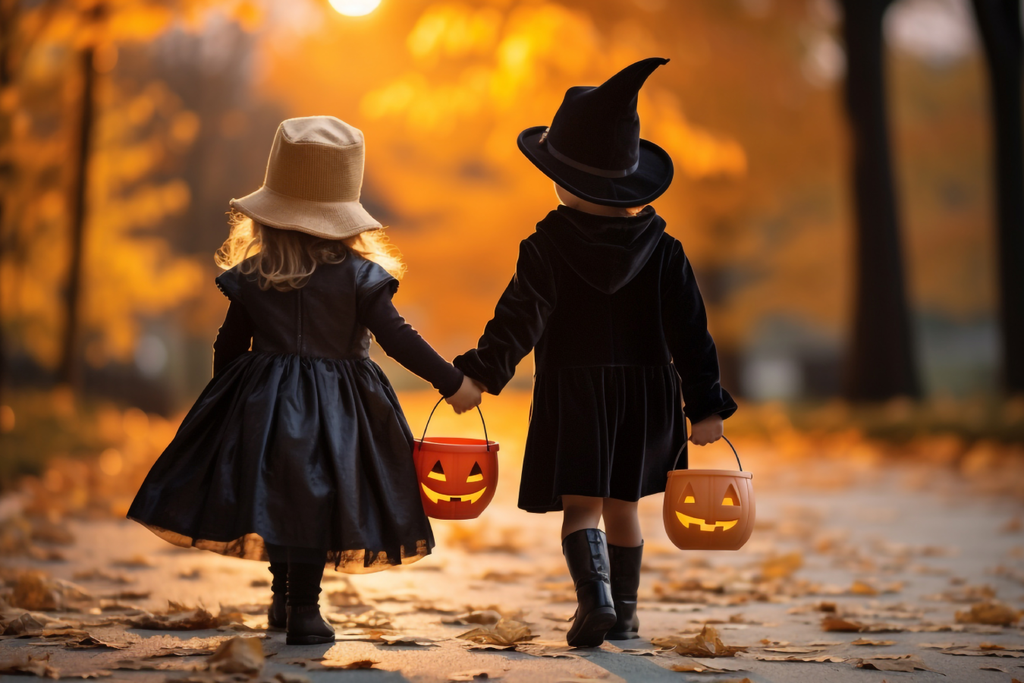 kids trick-or-treating