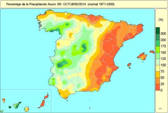 Octubre 2014 Extremadamente Cálido Y Ligeramente Seco 4351