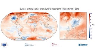 Octubre 2019: el más cálido de la historia según Copernicus
