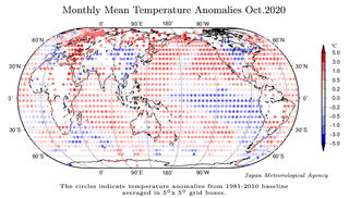 Octubre 2020 a nivel global: el cuarto más cálido, según JMA