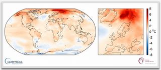 Octubre de 2016 según datos de Copernicus