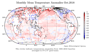Octubre de 2018: el segundo más cálido en la serie de JMA