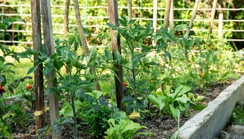 tutor Instalar los tutores antes de que las plantas crezcan facilita su manejo y evita intervenir cuando ya están demasiado desarrolladas.