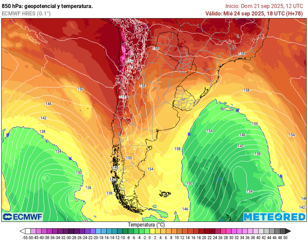 mapa de 850 hPA.