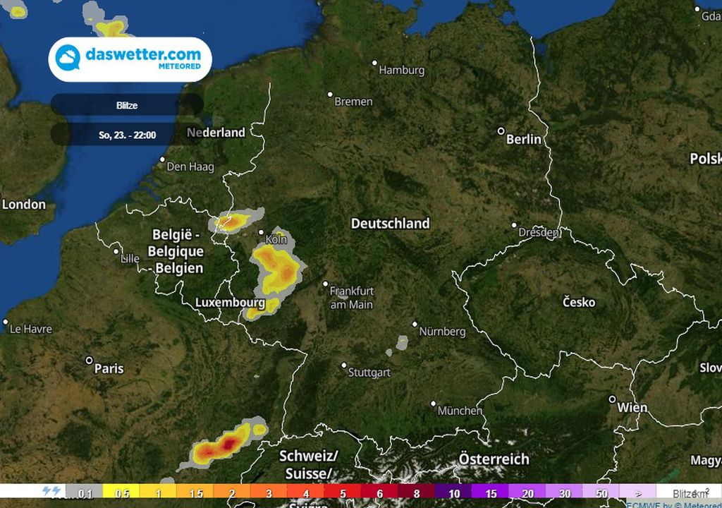 Sonntagabend, blitze,gewitter, wetter