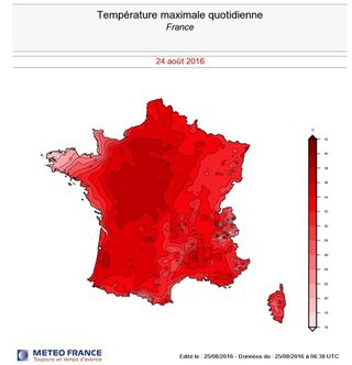 Ola de calor en Francia
