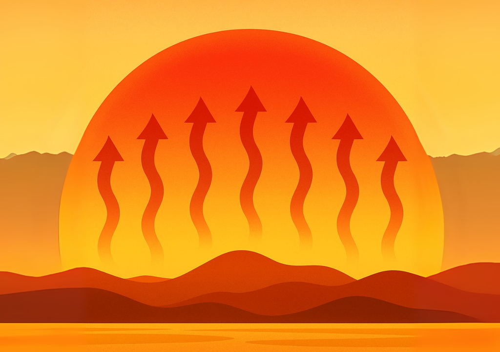 Las cúpulas de calor atrapan el aire caliente en superficie y agravan olas de calor, incluso durante la noche. Las cúpulas de calor atrapan el aire caliente en superficie y agravan olas de calor, incluso durante la noche.