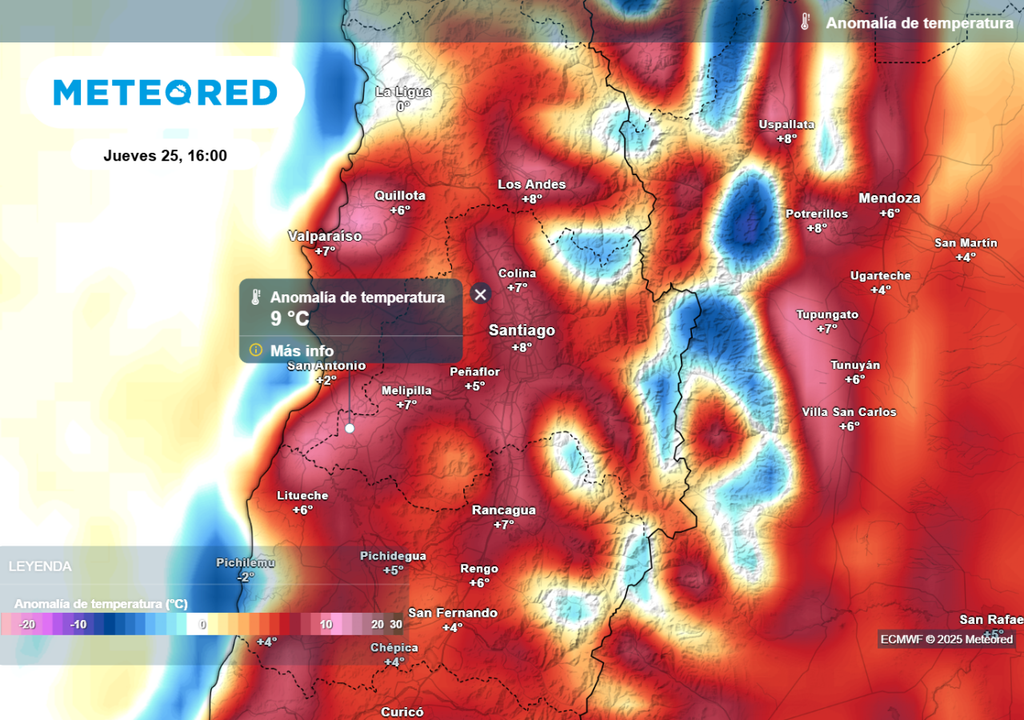 Anomalía de temperaturas