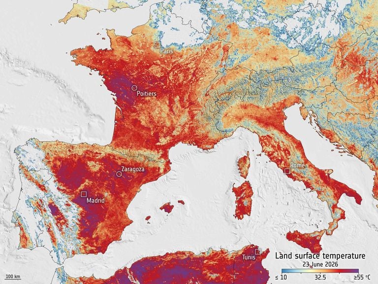La actual ola de calor hist&oacute;rica en Europa de junio de 2026 ser&iacute;a imposible sin el calentamiento global antropog&eacute;nico