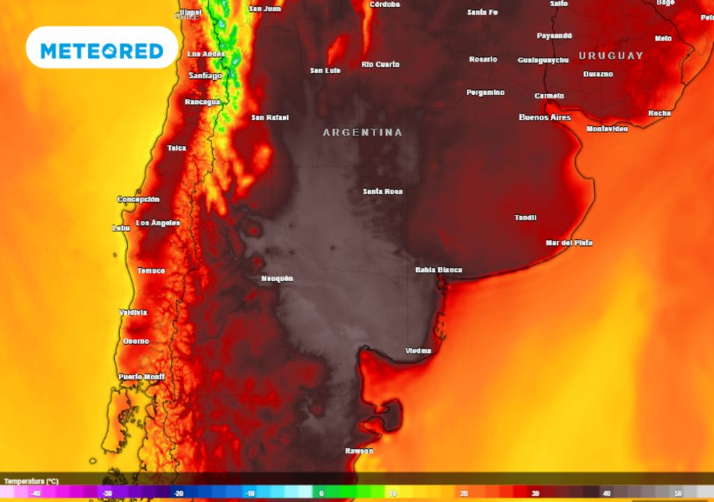 Ola de calor extremo Patagonia Argentina