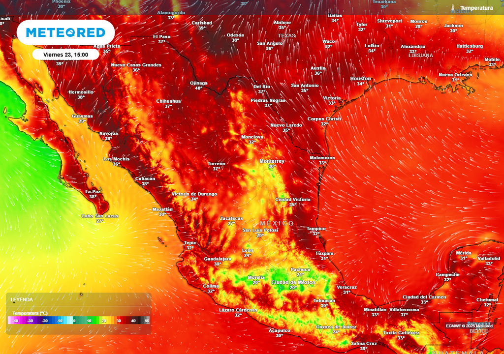 Pronóstico de temperaturas en grados Celsius Pronóstico de temperaturas en grados Celsius
