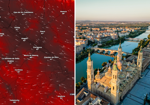 Ola de calor: la ciudad de Zaragoza puede encadenar diez mediod&iacute;as con m&aacute;s de 40 &ordm;C