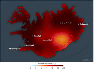 Una histórica ola de calor en la primavera de 2025 afectó a Islandia siendo de larga duración, temprana e intensa