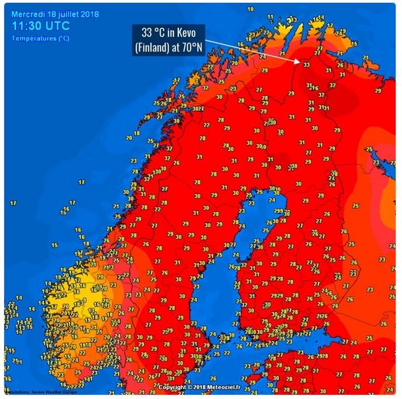 Ola De Calor, Sequía E Incendios En Escandinavia