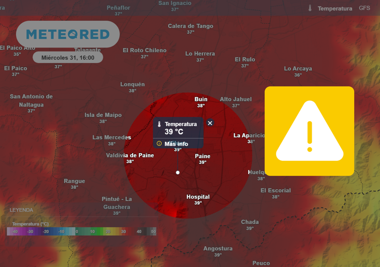 Ola de calor sigue activa en Santiago: seis d&iacute;as con temperaturas extremas de hasta 40 &deg;C y alto riesgo de incendios