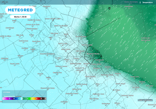 Ola de frío polar alcanzará su esplendor este martes 1 sobre el AMBA, con temperaturas de 2 a 4 grados bajo cero