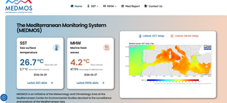 Nuevo portal web para la vigilancia y monitorizaci&oacute;n de las olas de calor marinas en el Mediterr&aacute;neo: MEDMOS