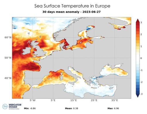 Olas de calor oceánicas «sin precedentes, pero no inesperada»: el caso de la de 2023
