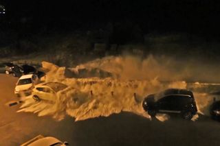 Olas gigantes a orillas del Cantábrico