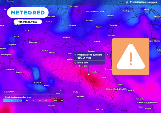 Oltre 100 mm di pioggia in Emilia Romagna entro Natale, &egrave; allerta meteo arancione. La neve eviter&agrave; una nuova alluvione?