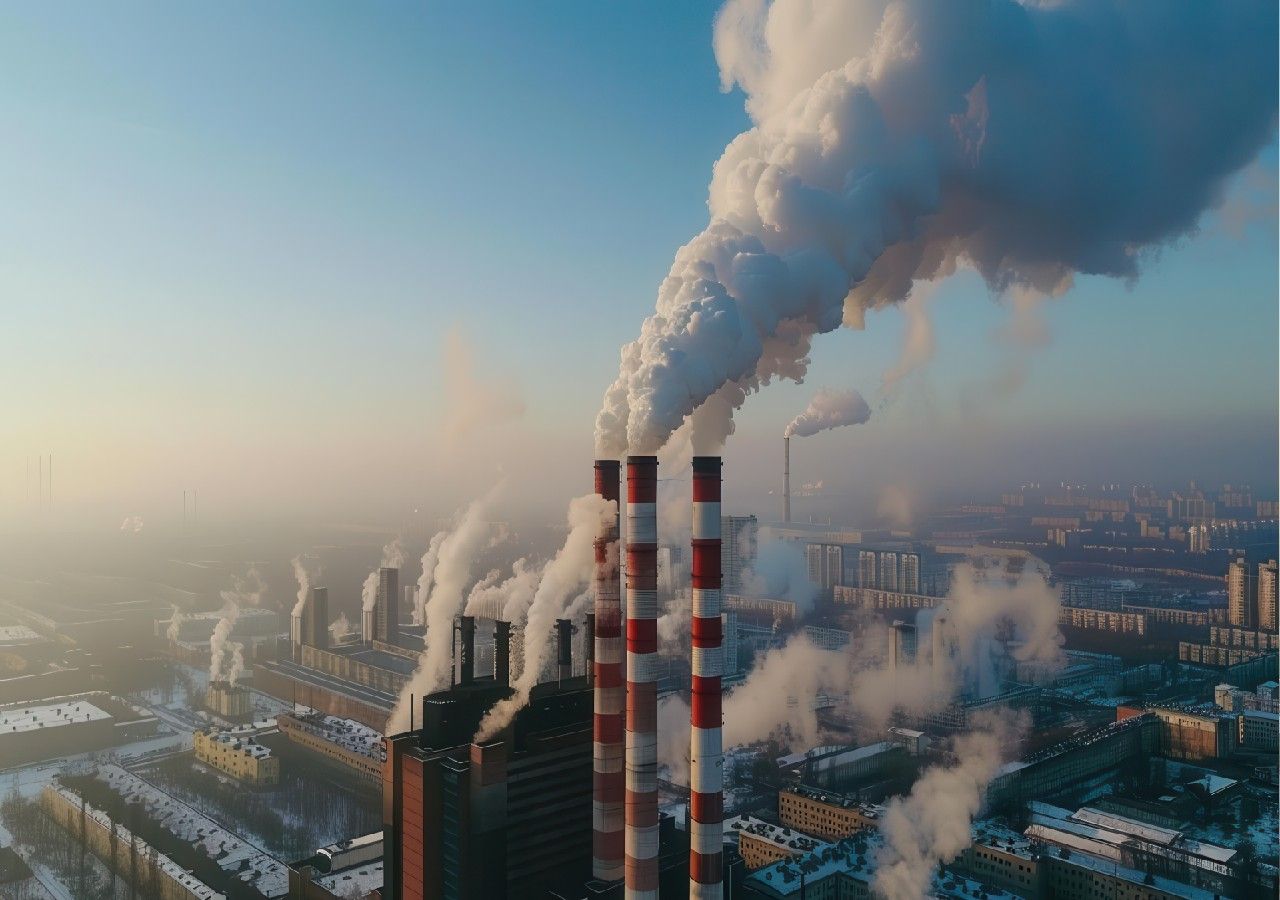 O dióxido de carbono é o gás com efeito de estufa mais importante na atmosfera relacionado com as atividades humanas.