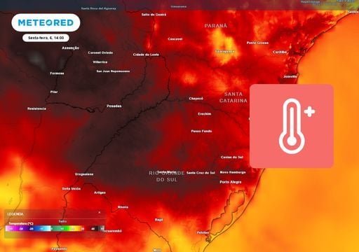 Onda de calor j&aacute; est&aacute; atuando e INMET emite alerta vermelho para a Regi&atilde;o Sul