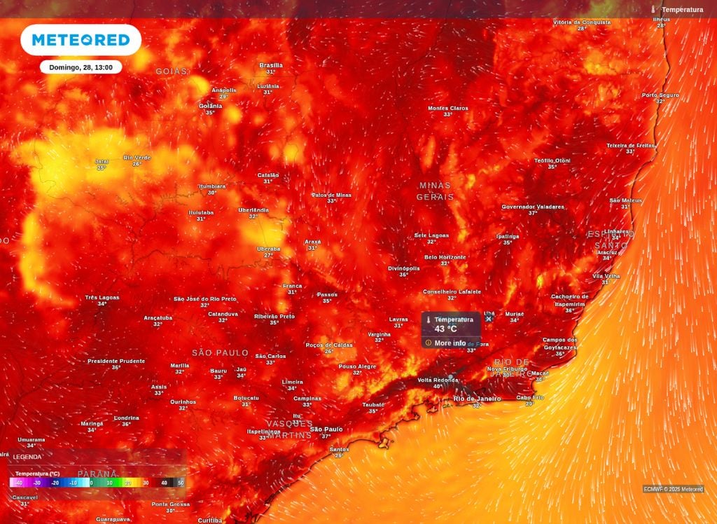 Previsão de 43°C para o RJ deixa o estado em alerta.