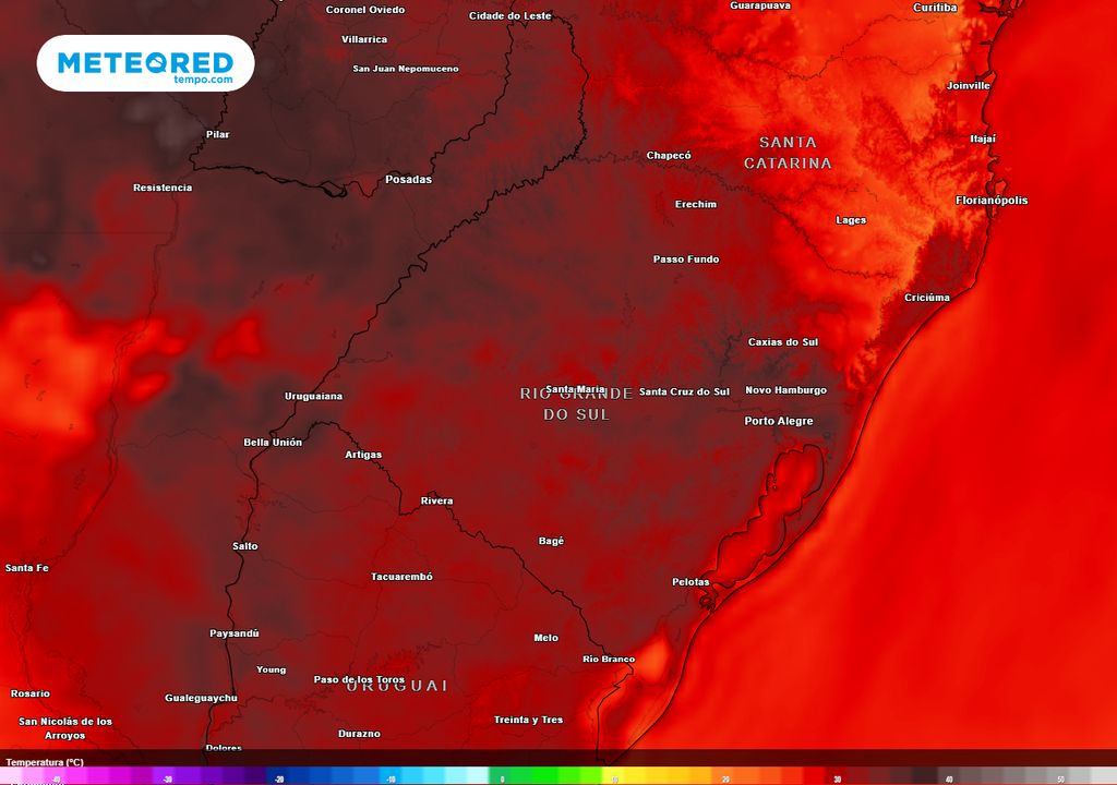 Previsão de temperaturas para a Sexta-Feira (27) durante a tarde. Previsão de temperaturas para a Sexta-Feira (27) durante a tarde.