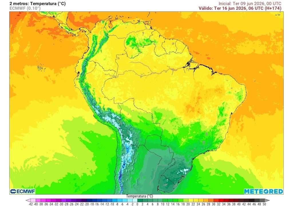 Previsão de temperatura mínima no dia 16 durante a madrugada. Previsão de temperatura mínima no dia 16 durante a madrugada mostra que haverá condições para formação de temperaturas negativas na região Sul, com geadas abrangentes.